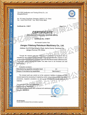 MCC Manufacturer Capacity Assessment Report